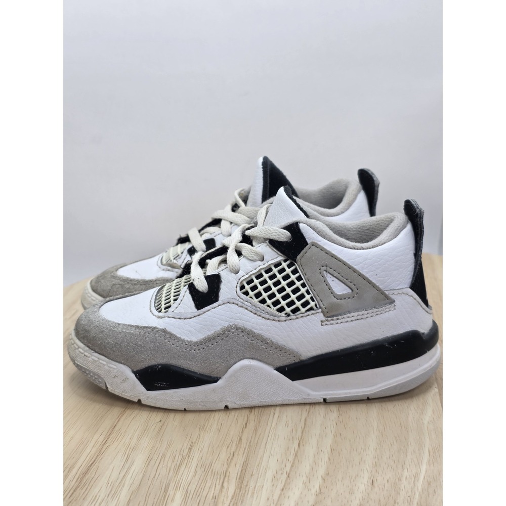 Little‎ Kids Size 10C - Jordan IV 4 Retro Military Black BQ7670-111 2021